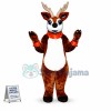 Christmas Elk With Bell Collar Mascot Costume