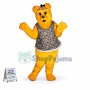 Yellow Bear In the Flower Vest Mascot Costume