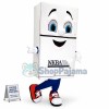 White Three-door Refrigerator Mascot Costume