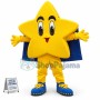 Bright Yellow Star Mascot Costume for Adult