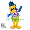 Cozy Beach Parrot In Shirt Mascot Costume