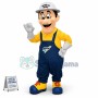 Survey Expert Wearing Hard Hat Mascot Costume