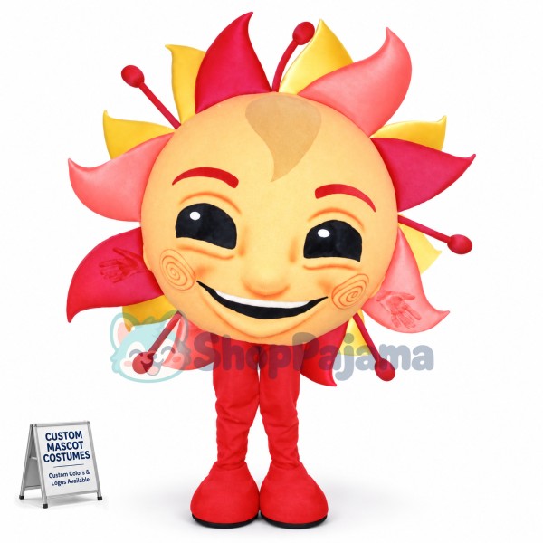 Bright Sunflower Cartoon Mascot Costume