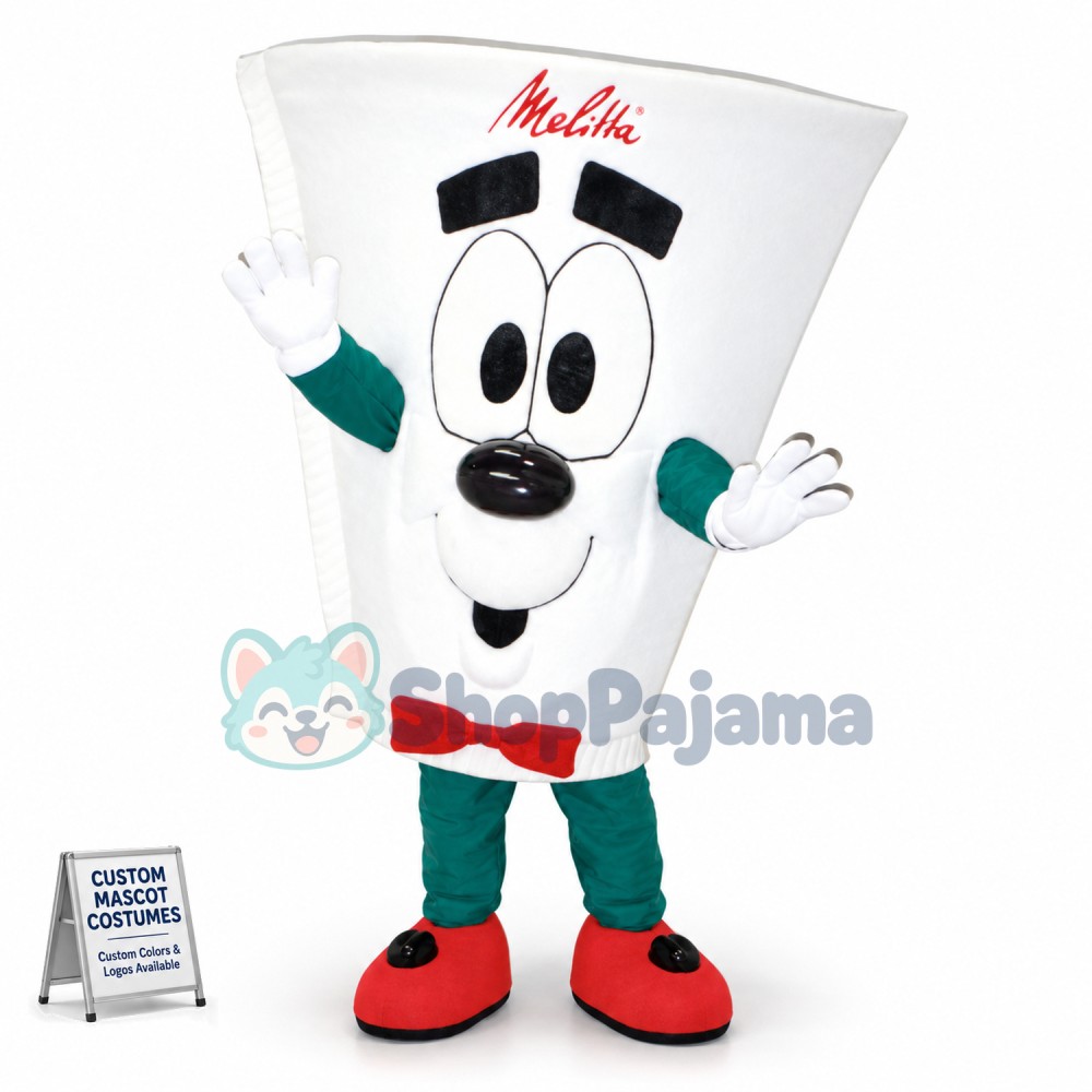 Adult Cartoon White Coffee Cup Mascot Costume