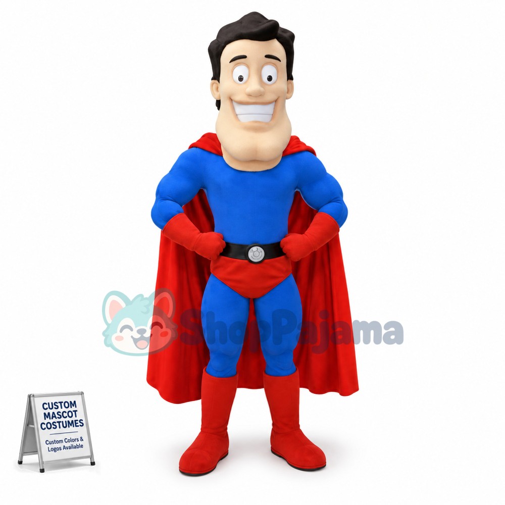 Righteous Muscle Superman Mascot Costume