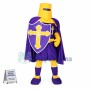 Fully Armed Purple Guard Mascot Costume