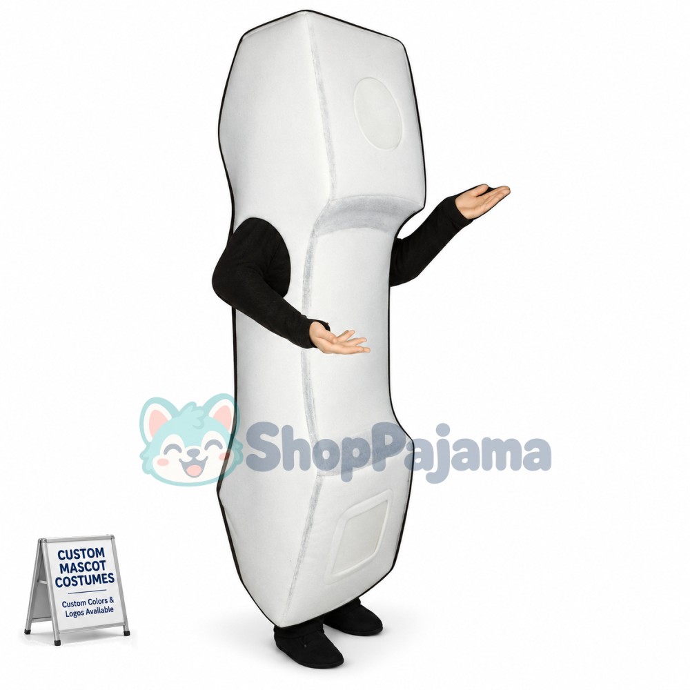 Previous Wired White Telephone Mascot Costume