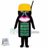 Cartoon Wired Phone With Cap Mascot Costume