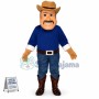 Blue Eyes Foreign Farmer Mascot Costume