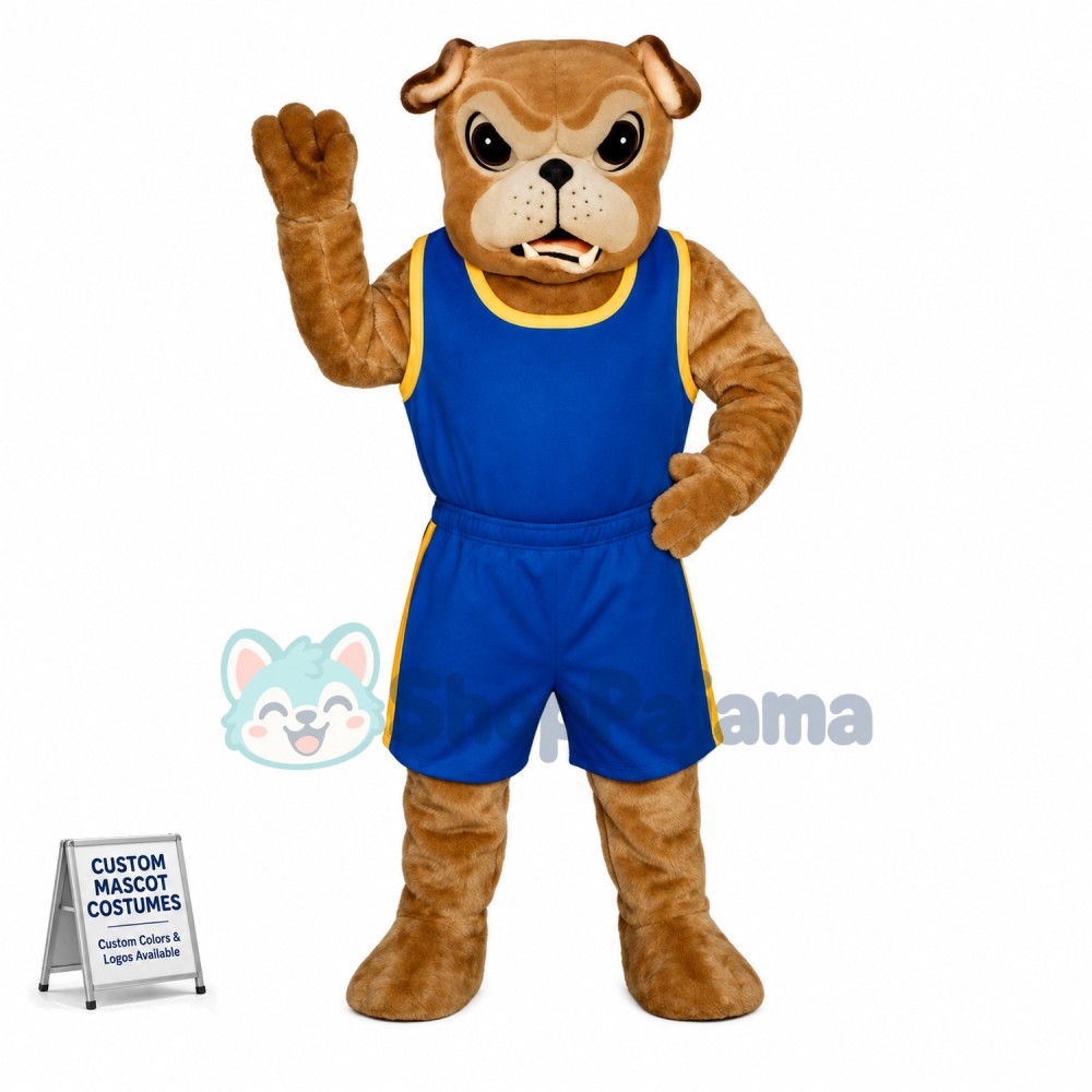 Active Sportsman Bulldog Mascot Costume