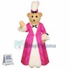 Bear In The Palace Lace Dress Mascot Costume