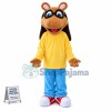 Study Brown Horse With Glasses Mascot Costume