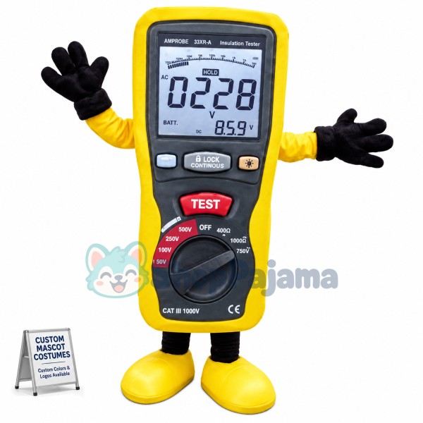 Voltmeter for Measurement Mascot Costume