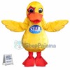 Adult Plush Star Duck Mascot Costume
