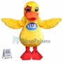 Adult Plush Star Duck Mascot Costume