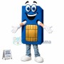 Blue Cartoon Hard Disk Mascot Costume