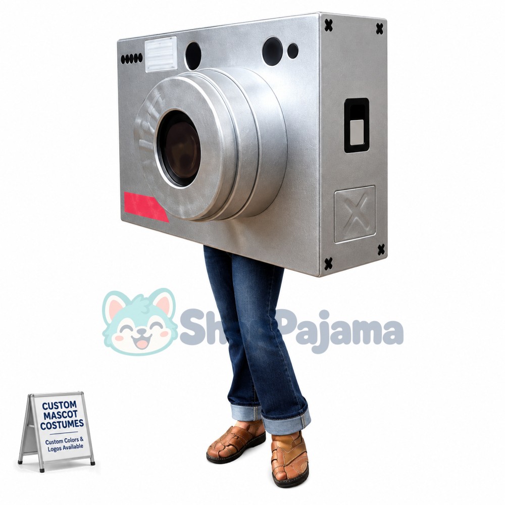 Silver Advanced Camera Mascot Costume