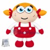 Blond Pigtail Baby Girl Doll Mascot Costume
