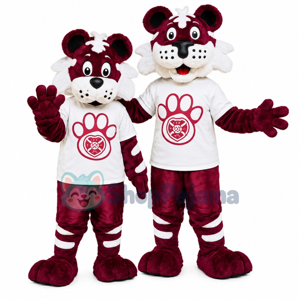 Tiger Partner of Club Mascot Costume