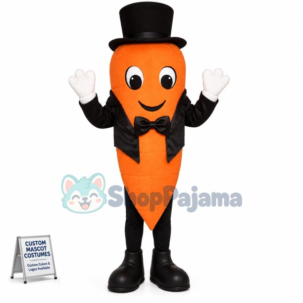 Carrot In The Tuxedo Mascot Costume
