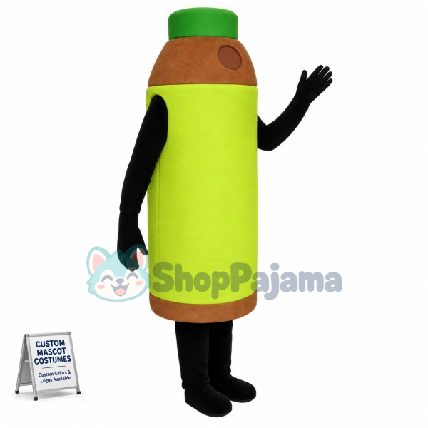 Big Bottle of Sea Buckthorn Juice Mascot Costume