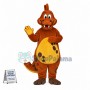 Brown Dinosaur With Spots Mascot Costume