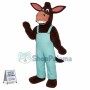 Stupid Donkey In Overalls Mascot Costume