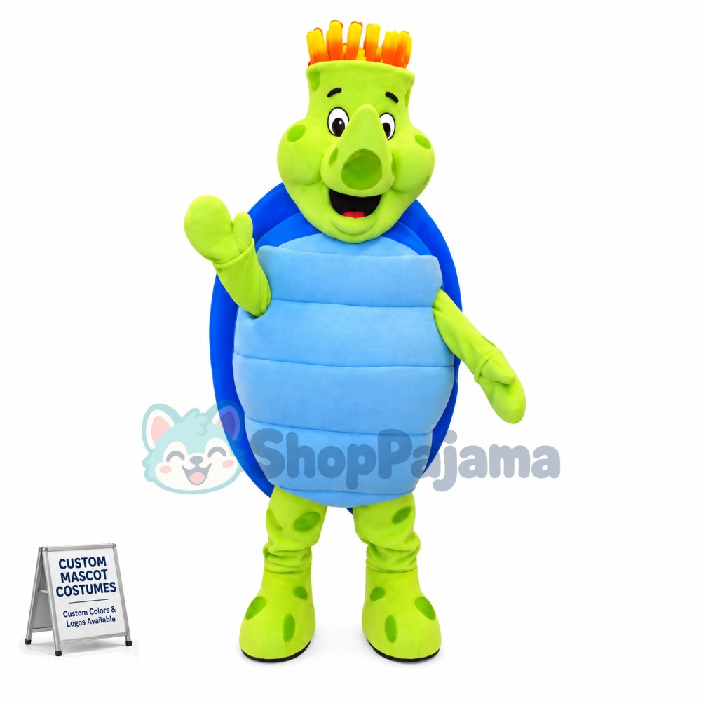 Big Nosed Turtle With Blue Shell Mascot Costume