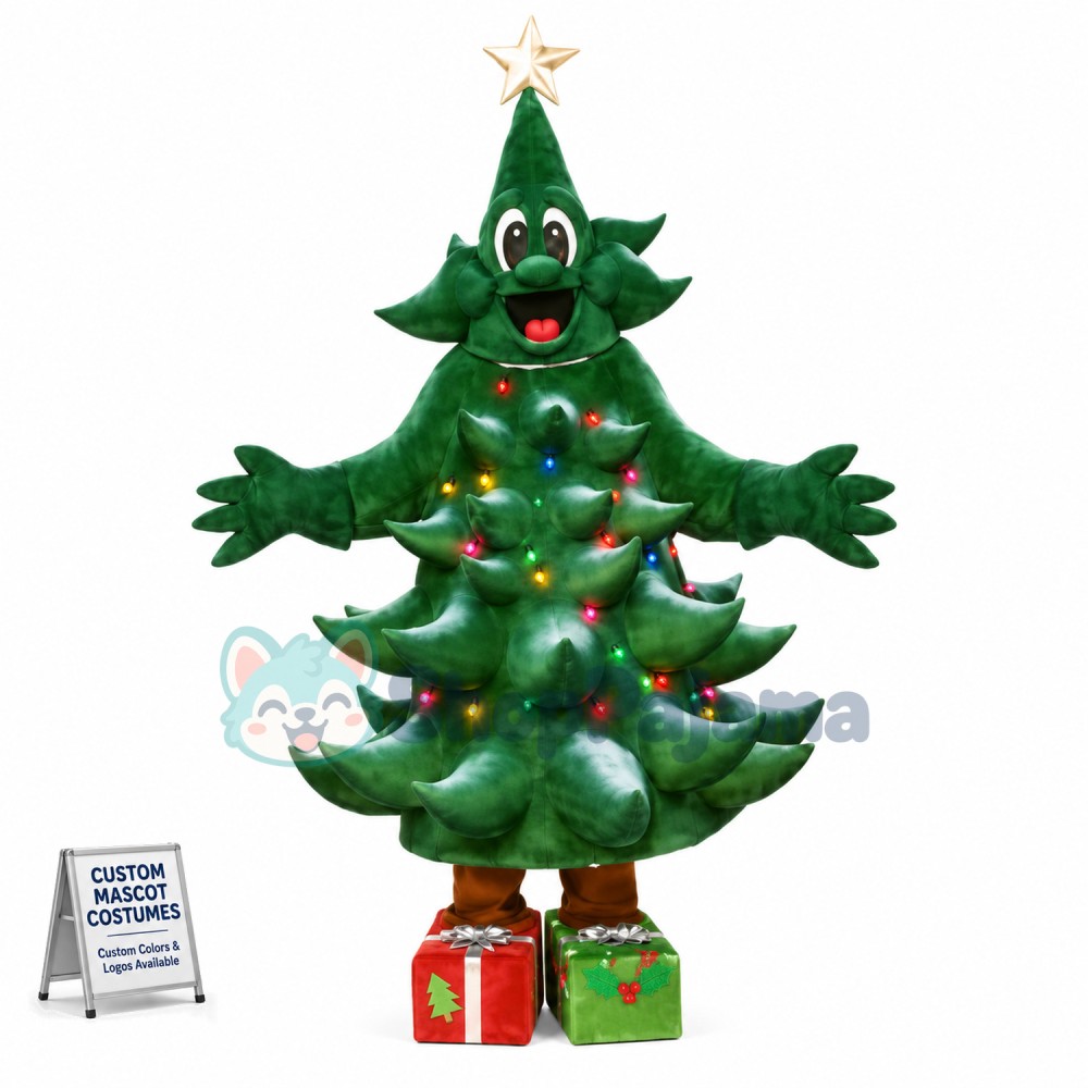 Christmas Tree With Gift Boxes Mascot Costume