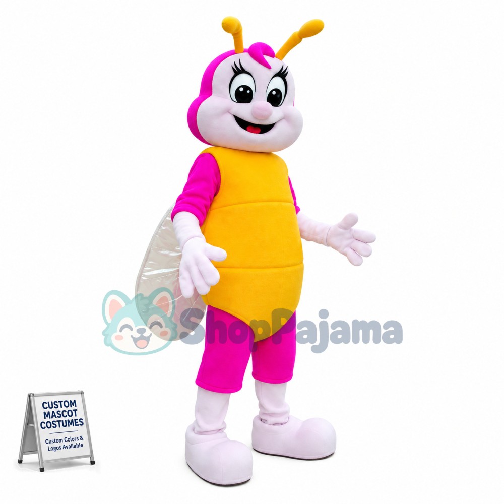 Bright Colored Butterfly Mascot Costume
