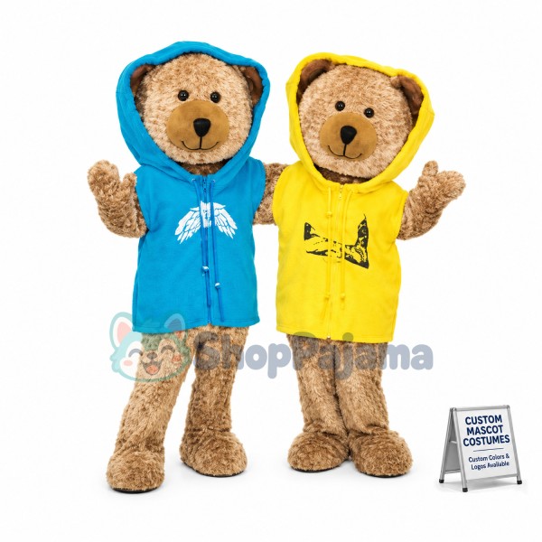 Brother Bear In Hoodie Mascot Costume