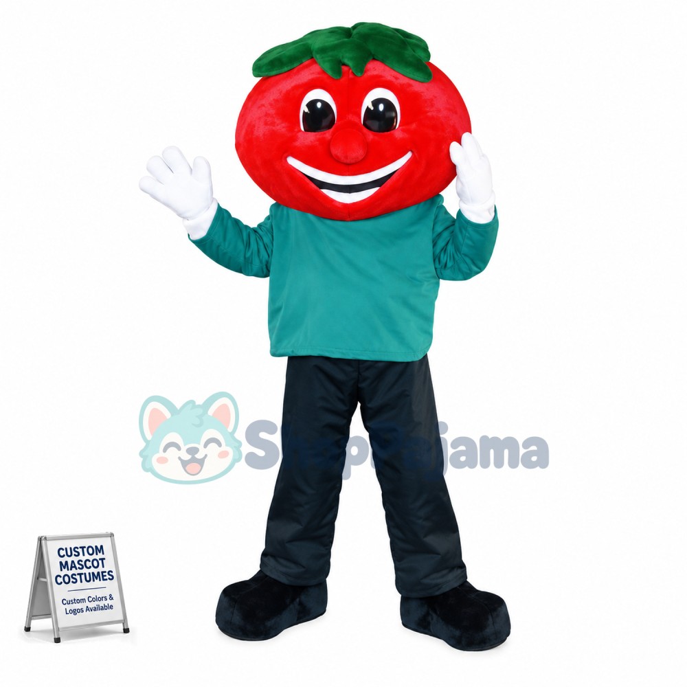 The Doll With Tomato Head Mascot Costume
