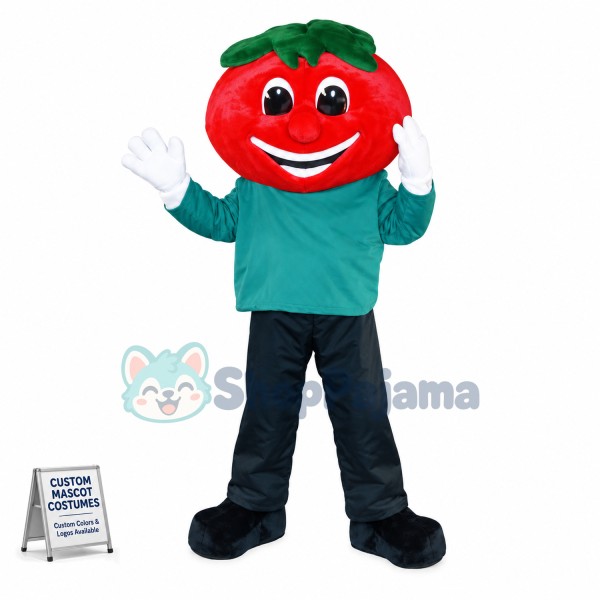 The Doll With Tomato Head Mascot Costume