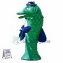 Green Carp Wearing Hat Mascot Costume