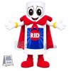 Cleaning Guard With Cloak Mascot Costume