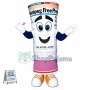 Rolled Up Newspaper Mascot Costume