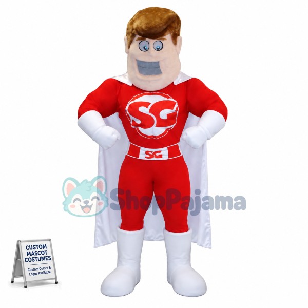 Powerful Superhero Mascot Costume