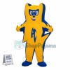 Yellow Solid Model Mascot Costume