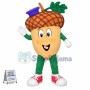 Big Mushroom With Leaves Mascot Costume