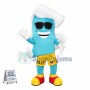 Wave Doll With Sunglasses Mascot Costume