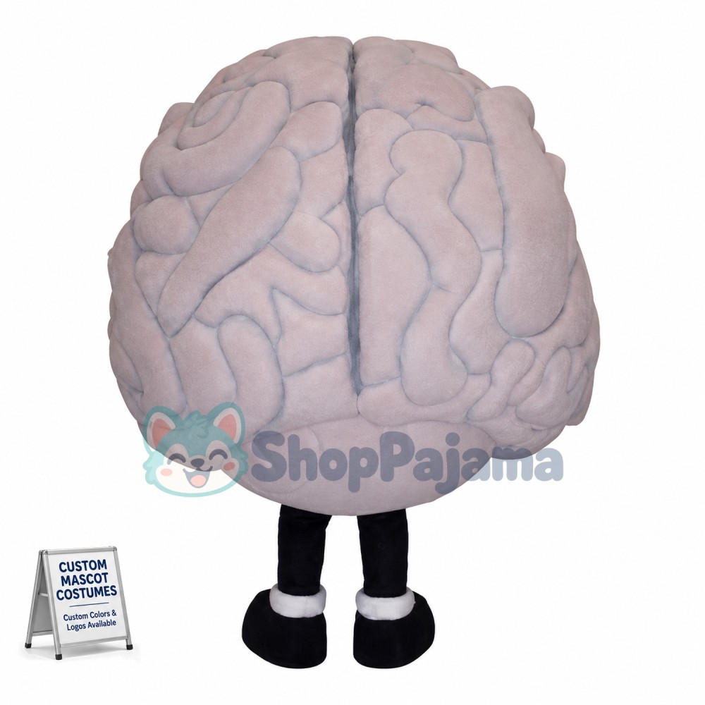 Brain Model Adult Cartoon Mascot Costume