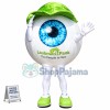 Eyeball With Aqua Blue Pupil Mascot Costume