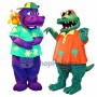 Beach Dinosaur On Vacation Mascot Costume