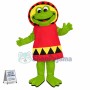 The Glad Frog Wearing Raincoat Mascot Costume