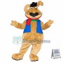 Amiable Dog With Love Shaped Nose Mascot Costume
