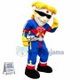 Ambulance Worker Wearing Red Cross Turban Mascot Costume