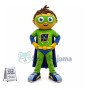 The Boy In Superhero Suit Mascot Costume