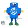 Blue Balance Board Mascot Costume