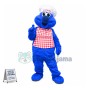 Blue Plush Doll Pastry Chef Mascot Costume