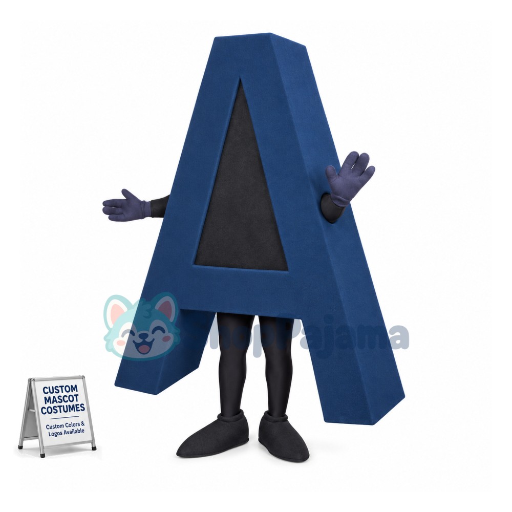 Model of The Letter A Mascot Costume
